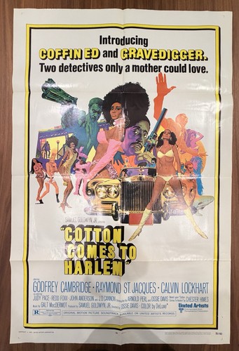 Cotton Comes to Harlem Original US Movie Poster 1970 Vintage Exploitation Film