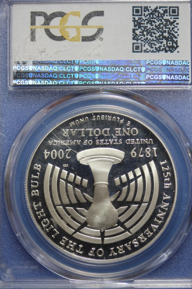 2004 P PCGS PR69DCAM EDISON COMMEMORATIVE DOLLAR #B50913 - Image 2 of 2