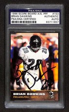 1996 Score Board All Sport Plus PPF 153 Brian Dawkins PSA Auto Autograph C104497