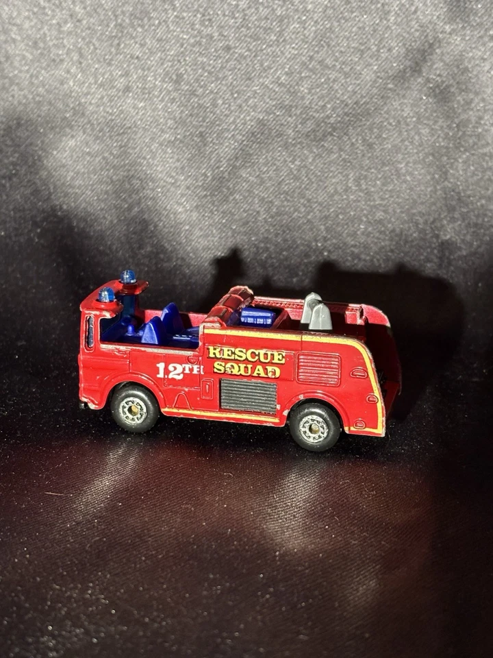 Vintage Matchbox Diecast Emergency Vehicle Lot Of 6, 70’s 80’s 90’s. - Image 2 of 4