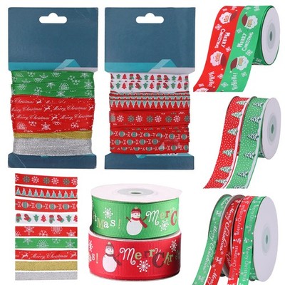 Weihnachtsband Konvolut Geschenkverpackung Weihnachtsdeko Basteln versch. Designs