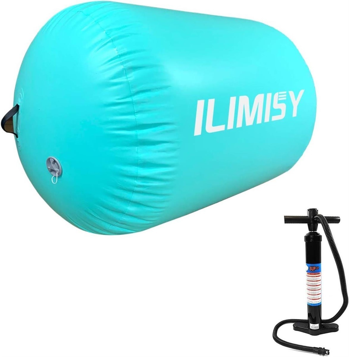 Teal 31 Inflatable Gymnastics Air Roller Tumble Training Barrel-image