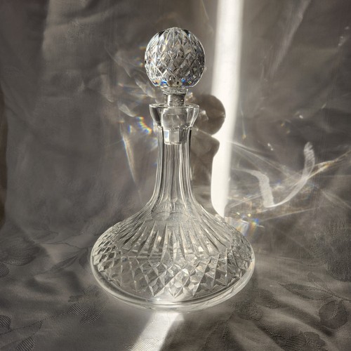 Vintage Waterford Crystal Ship Decanter & Stopper 10.5" - Picture 4 of 6
