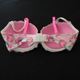 NEW Victoria's Secret VTG PINK Lace Cheekster Push up Bra Panty Set SMALL 34D