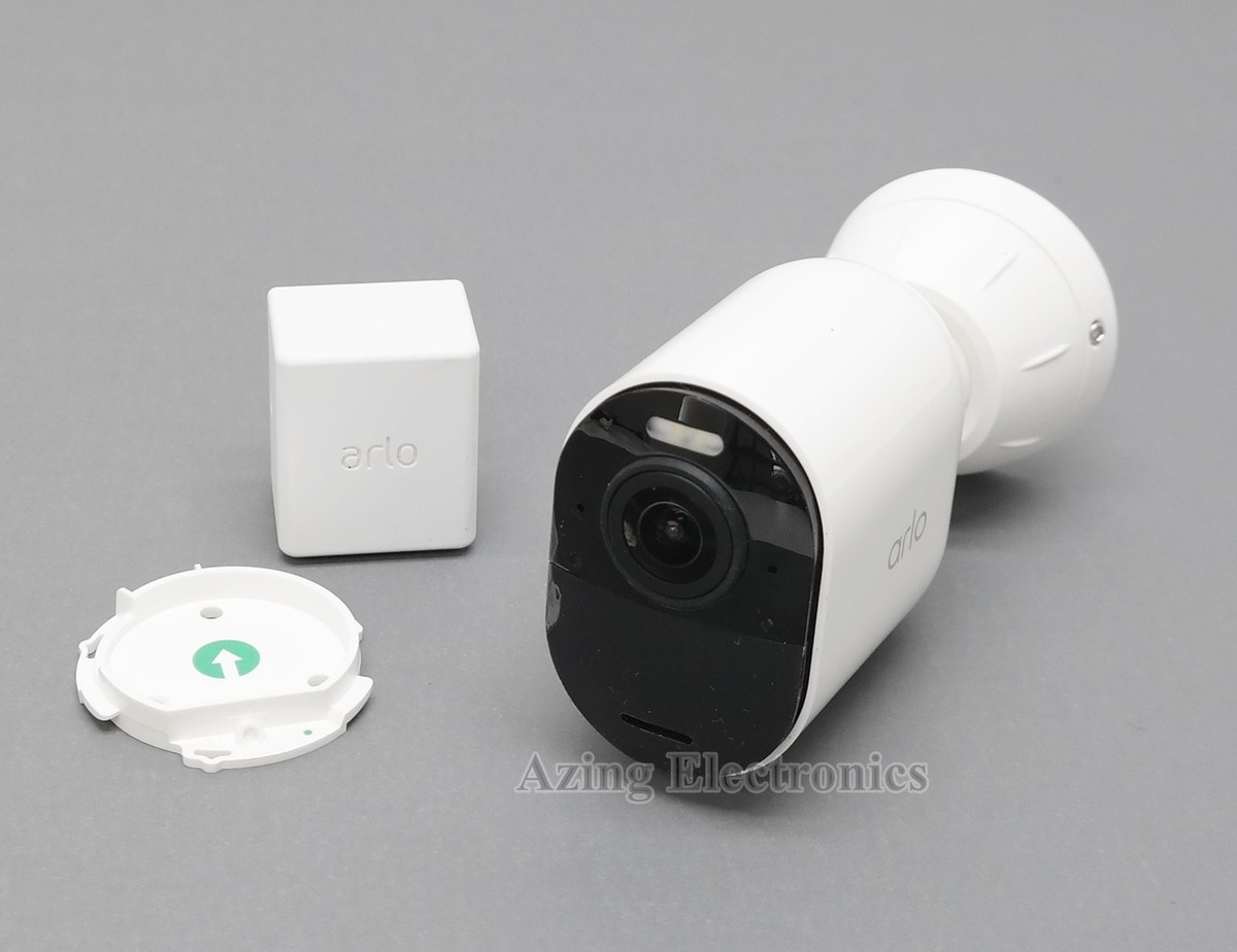 Used Arlo Ultra VMC5040 4K Wireless Security Camera With Mounting Plate - White