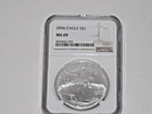 2006 $1 American Silver Eagle NGC MS69 Brown Label