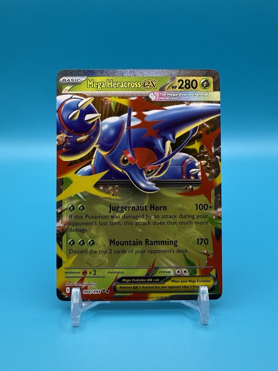 Mega Heracross ex - 004/094 - Double Rare - Phantasmal Flames