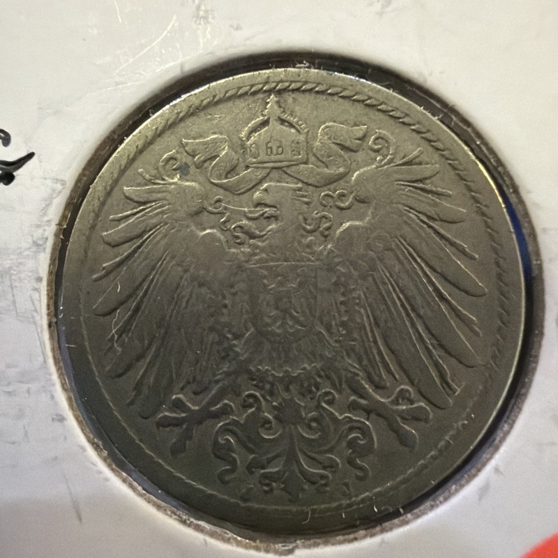 1900 Germany 10 Pfennig Coin Do61