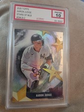 GEM MINT 10!! Aaron Judge 2025 Topps Series 1 Stars of MLB Holo Foil Yankees MVP