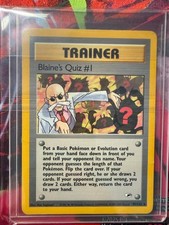 Blaine's Quiz #1 97/132 Rare Gym Heroes Pokemon Unlimited LP on eBay