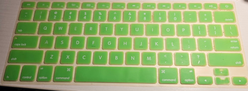 keyboard cover skin designed for Apple MacBook laptops.