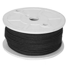 B1A501 Diamond Braid Starter Rope Black #4 1/8" Diameter 200' Spool