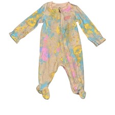 Nike Baby Girls Tie Dye Zip Up Footed Coverall Multicolor newborn