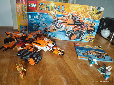 LEGO Legends of Chima 70224 Tiger's Mobile Command Set 414, Complete Set