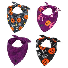 4 Pcs Dog Bandana Dog Cat Halloween Costume Dogs Cats Puppy Costumes