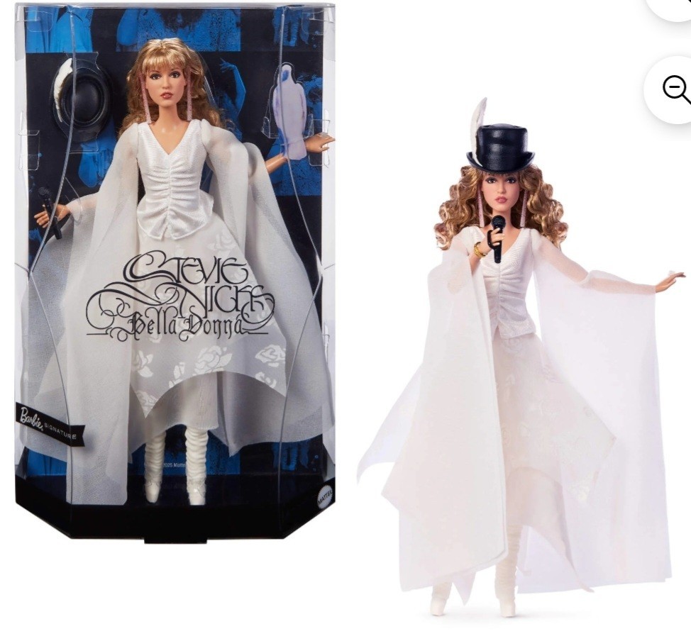 Barbie Signature Stevie Nicks Bella Donna Collector Doll White Dress 2025 Mattel