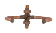 AY McDonald 740M2-MM 33 5/8" x 3/4" MNPT Union C-Style Vertical Copper 5151-009