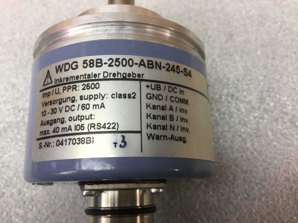 WACHENDORFF WDG-58B-2500-ABN-245-S4 INCREMENTAL ENCODER 10