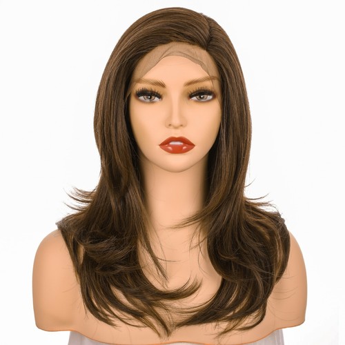 Onedor 18" Premium Japanese 130% Density Straight Lace Front Side Part Long Wigs - 第 81/98 張圖片