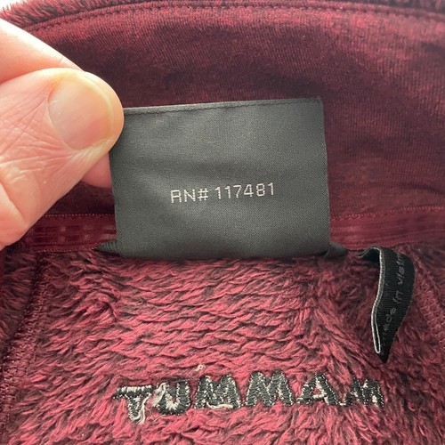Mammut Jacket Womens Extra Small Burgandy Fleece Zip Pocket Fuzzy Outdoor Hiking - Picture 4 of 15