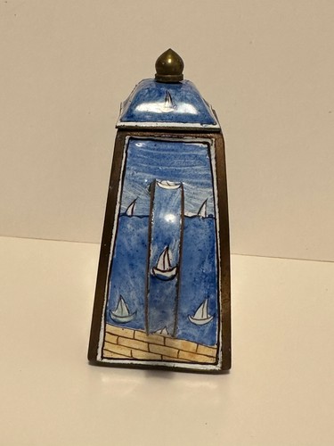 Kelvin Chen? Enamel Copper Hand Painted Mini Miniature Teapot Coffeepot? - Picture 8 of 12