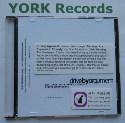 DRIVEBYARGUMENT - Sexlines Are Expensive Comedy **PROMO** - Ex Con CD Single One