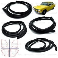 Set 4 Door Front Rear Weatherstrip Rubber Seal For Datsun 510 Bluebird 1300 1969