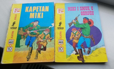 Zagor Comic Original Kapetan Miki Broj 462 i Miki i Smuk u Obrucu Broj 463. 