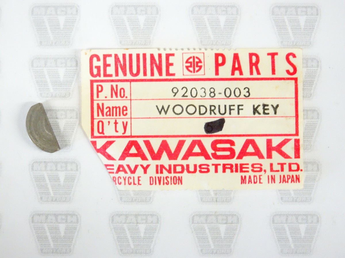 Kawasaki NOS NEW 92038-003 Woodruff Key C2 F3 F4 F6 F7 G3 G4 G5 KD Kawasaki NOS NEW 92038-003 Woodruff Key C2 F3 F4 F6 F7 G3 G4 G5 KD