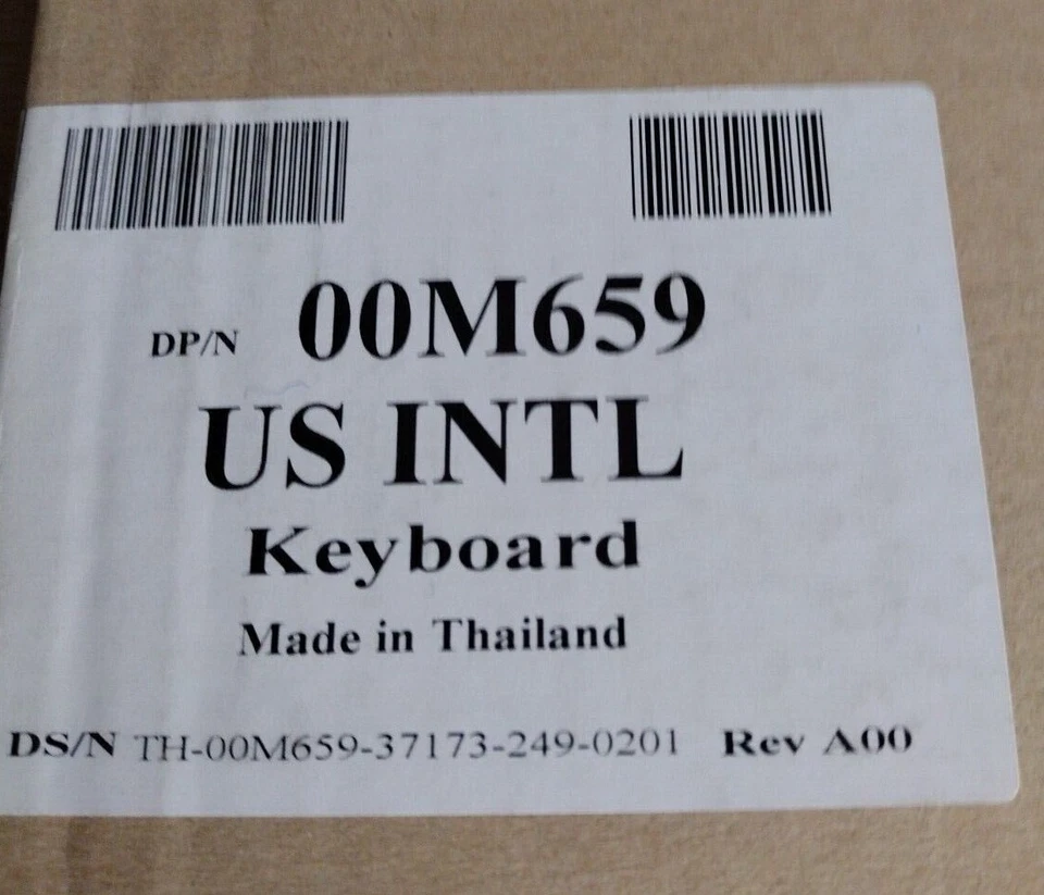 GENUINE DELL 00M659 KEYBOARD QWERTY US/INTL NEW BLACK PS/2 *NEW* - Image 4 of 4