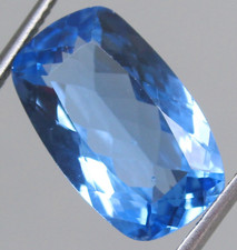 Natural 8.85 Ct Certified Brazil Blue Aquamarine 11x10 MM Cushion Shape Gemstone