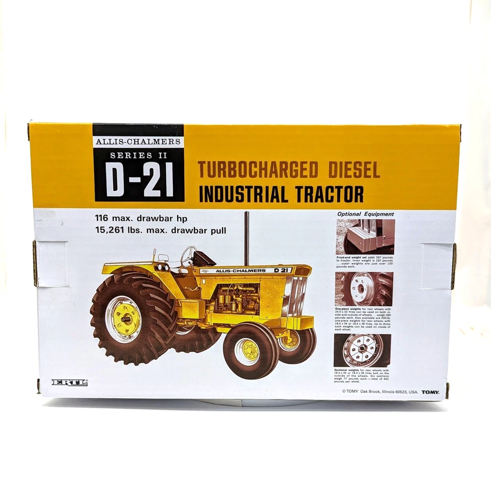 Tractor PRESTIGE 2023 ERTL 1/16 ALLIS-CHALMERS INDUSTRIAL AMARILLO D-21 Foto 4 de 4