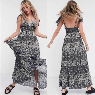 free people let's smock about it maxi dress Free People Women's Let's Smock About It Maxi Dress