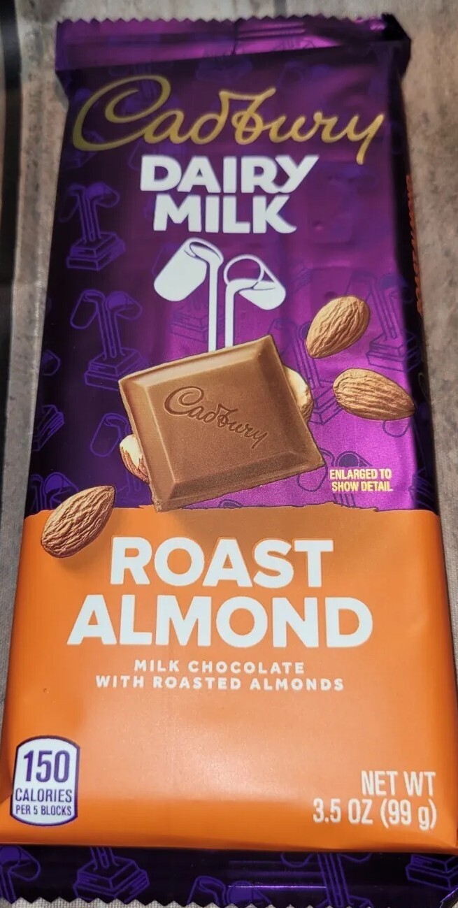 Cadbury Dairy Milk ,ROAST ALMOND Milk Chocolate (99g) Candy Bar eBay