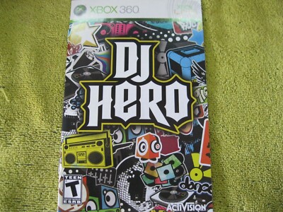 DJ Hero Xbox 360 Game Manual Only