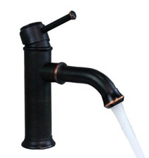 Black Oil Rubbed Brass Single Lever Bathroom Basin Mixer Tap Faucet snf286