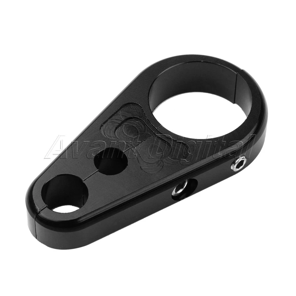 Organizador de clip de abrazadera de cable de embrague de freno CNC manillar de 1" para motocicleta Foto 3 de 4