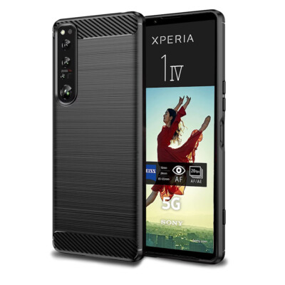 Ultra Slim Kohlefaser Stoßfest Bumper Case Cover für Sony Xperia 1 IV