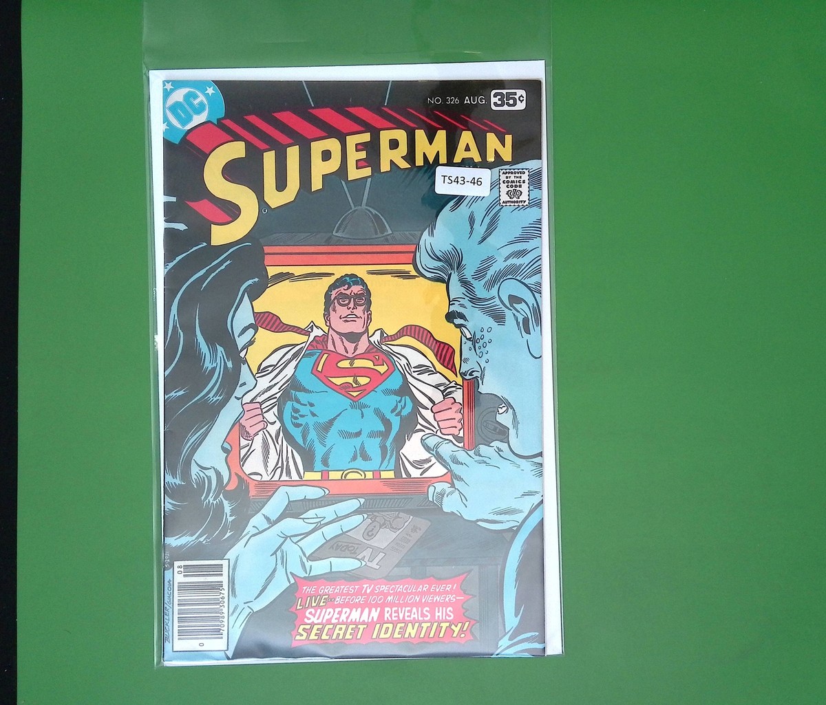 SUPERMAN #326 VOL. 1 HIGH GRADE NEWSSTAND DC COMIC BOOK TS43