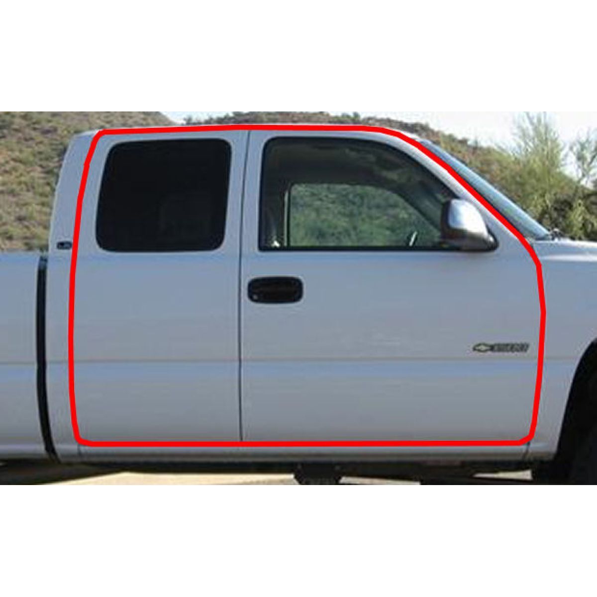 Perimeter 3rd Door Weatherstrip Seal for Sierra Silverado Pickup Truck