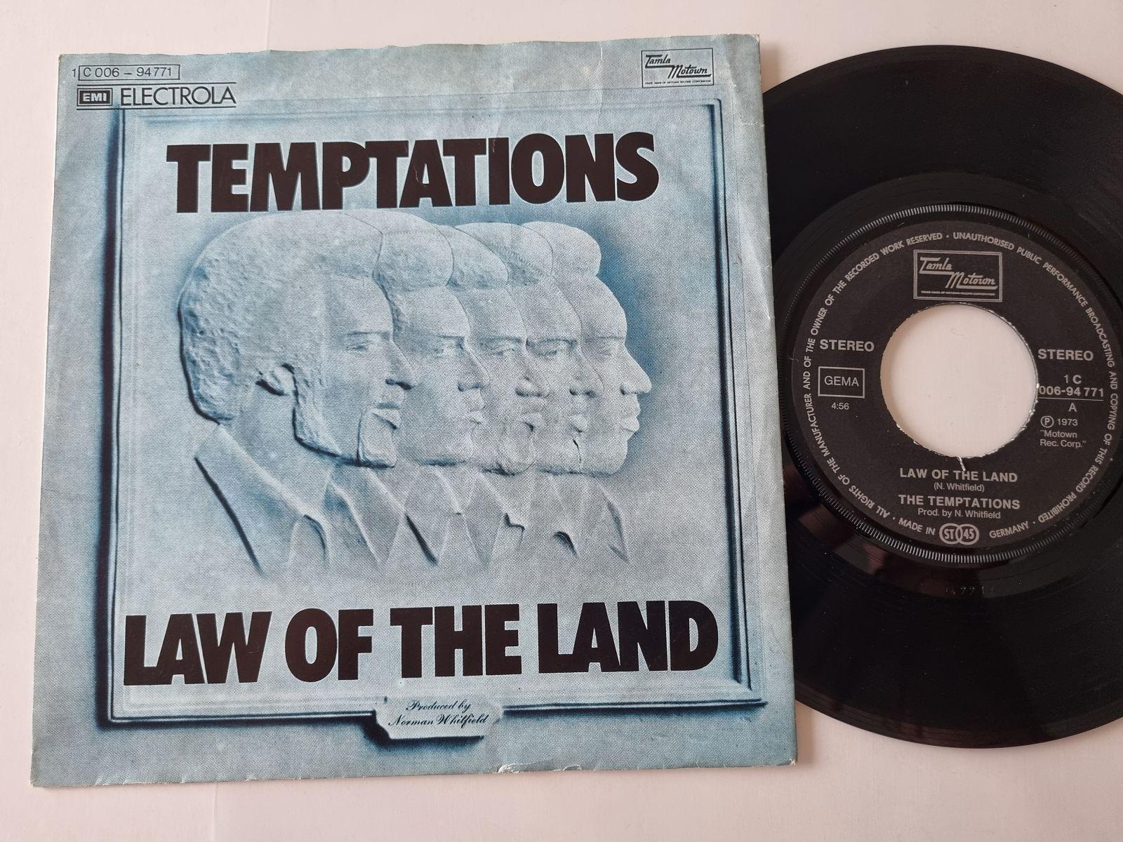 7"" Single The Temptations - Law of the land Vinyl Germany