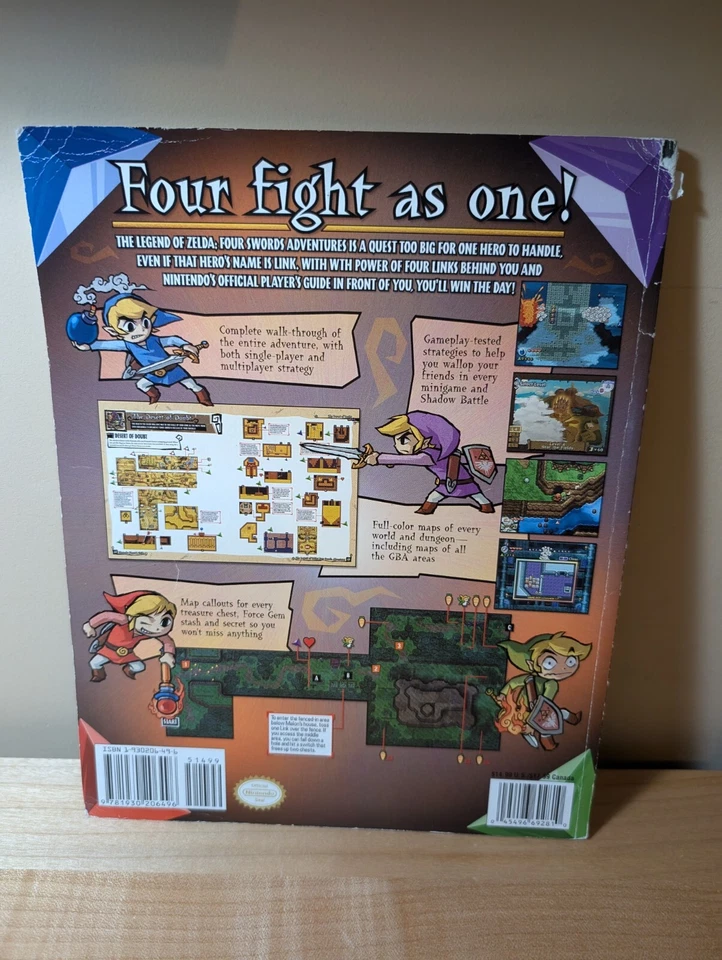 Legend of Zelda Four Swords Adventures GameCube 任天堂 Power Player's Guide — 第 2/4 张图片