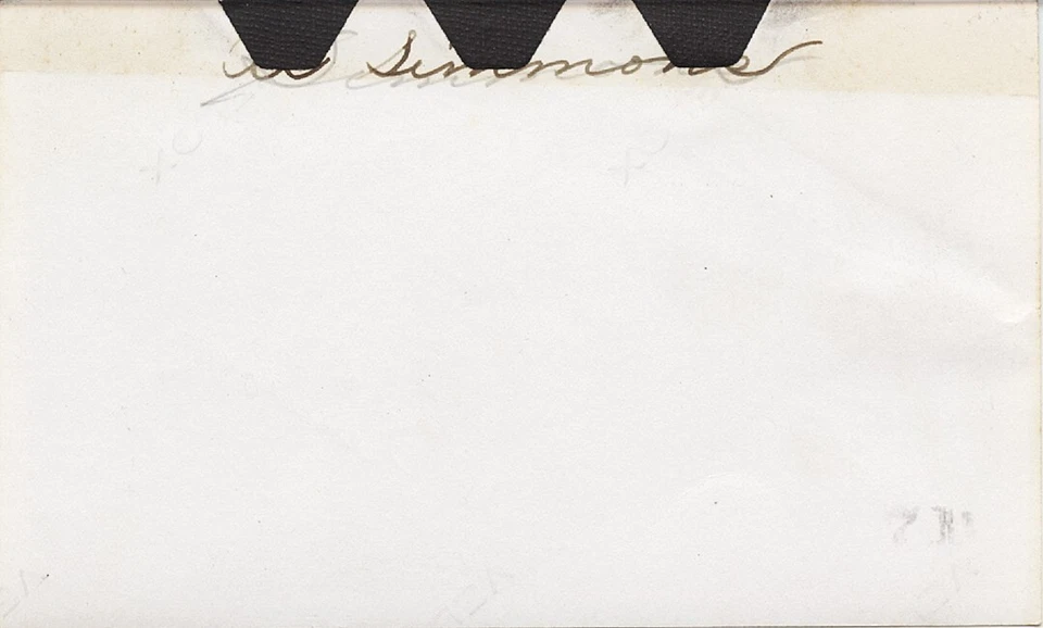 1939 Al Simmons Signed Original Boston Bees TYPE 1 Photo JSA - Image 3 of 4