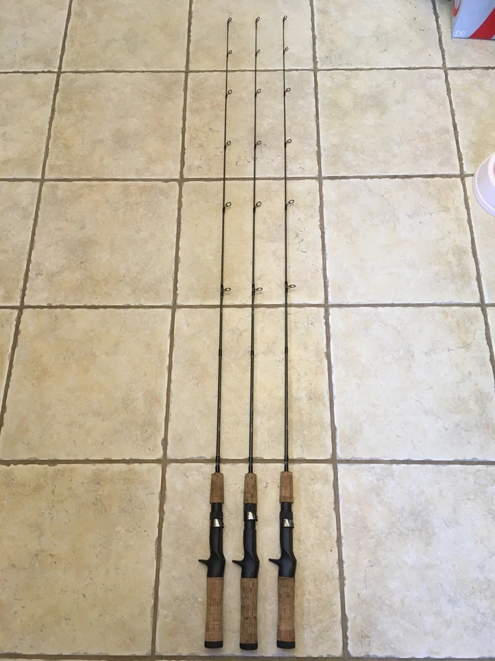 3 Shakespeare Pistol Grip Micro Series Graphite UL Casting Rods 4'6U Cork Handle - Image 2 of 4