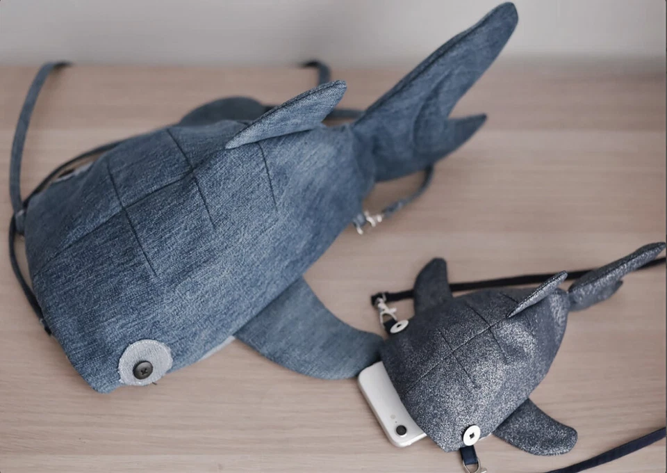 Paper sewing pattern Whale shark bag for backpack or crossbody adult / child - Image 4 of 4