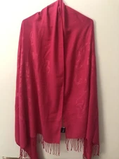 Pashmina large shawl with fringe