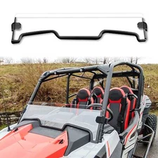 Clear Non-Scratch Resistant Half Windshield for Polaris RZR XP 1000/4 1000 14-18