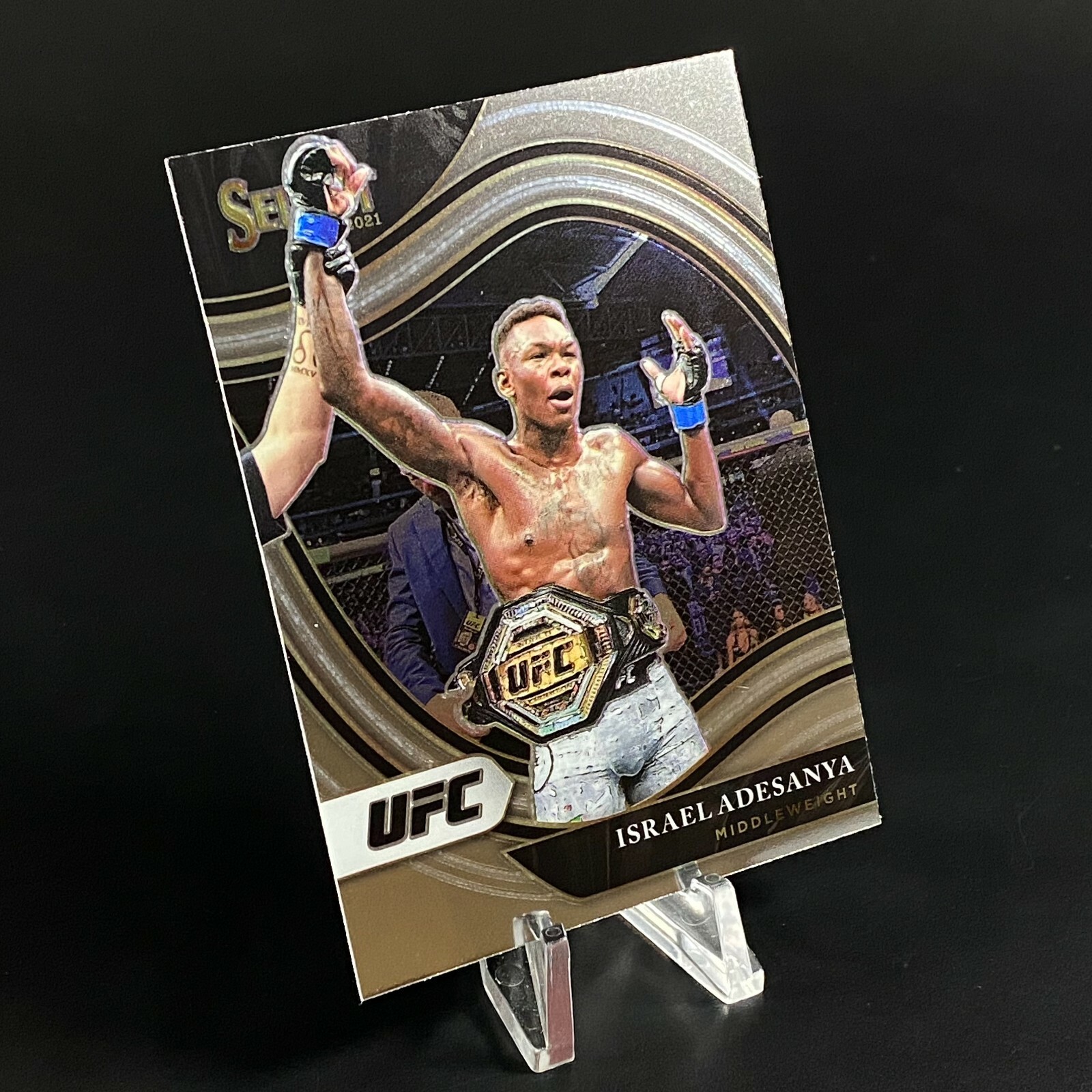 2021 PANINI SELECT UFC OCTAGONSIDE ISRAEL ADESANYA NO. 233 Rare SP Insert STAR!