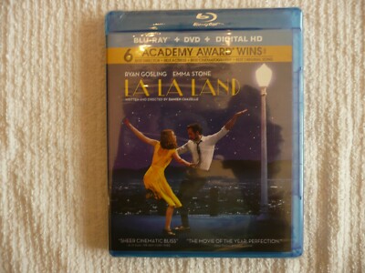 La La Land Blu-ray and DVD Emma Stone 2016 New in Wrap