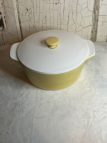 Vintage Corning Ware 4 QT Casserole Dish W/ Lid Harvest Yellow Gold B-4 ...